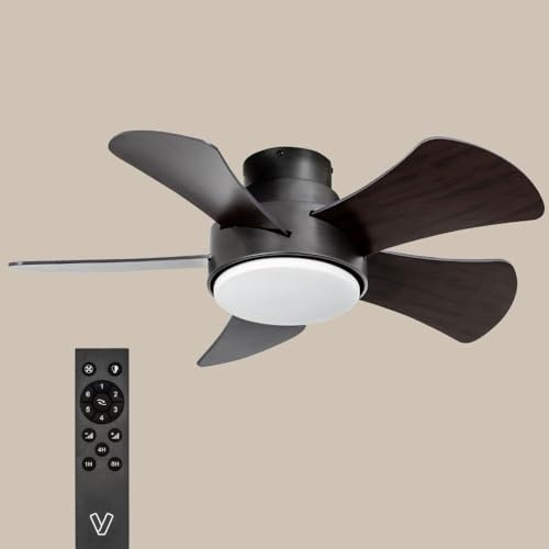 ventyly - HANA Ventilador de techo marrón Ø81cm