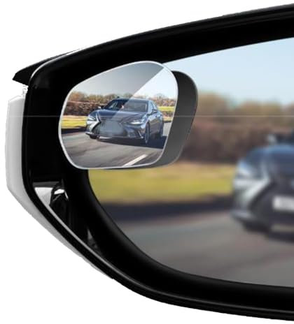 QWEERASS 2 Stück Auto-Toter-Winkel-Spiegel, für BMW M3 M5 E36 E46 E60 E90 E92 X1 F48 X3 X5 X6 F30 F20 G01 Blind Spot Spiegel HD Einstellbar Rückspiegel Konvexem Rückspiegel