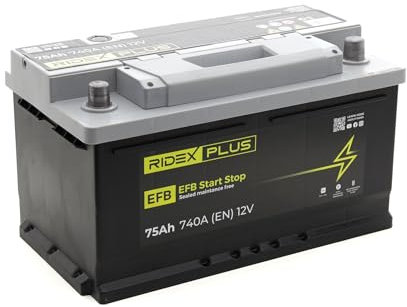 RIDEX PLUS Batterie 75, Ah 740, A/EN 1S0028P L 315mm B 175mm H 175mm