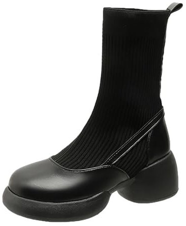 Stivali Donna Invernali Alti Stivaletti Donna con Tacco Brillantini Boots for Women Stivali Texani Donna di Jeans Anfibi Donna Stivali Donna Tacco Alto Stivali Texani Donna