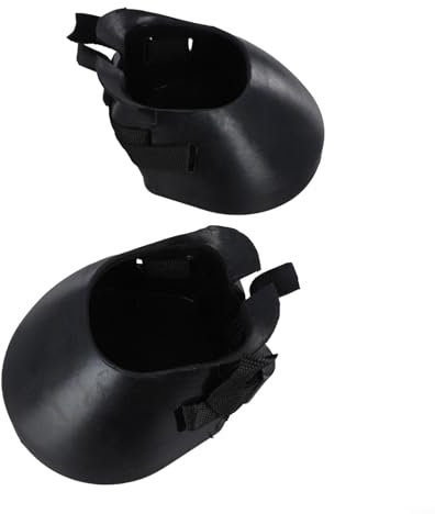 Rutschfeste Hufschuhe Gummi Hufschutz Schuhe 2er Set Schwarz (M)
