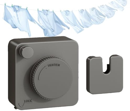 Tendedero retráctil, montado en la pared, secado de ropa para balcones, tendedero para patios, secadora de ropa retráctil, secado de ropa interior, tendedero para duchas