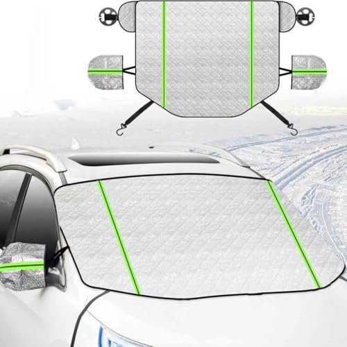 generisch frontscheibenabdeckung kompatibel mit Skoda Octavia Combi RS 2002-2025,Winter Staub- und frostsicher,Sonnenschutz Auto frontscheibe außen-Silver