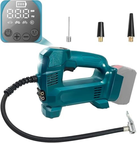 BAT20TL für Bosch BAT Akku-Autokompressor, 150 PSI Kompressor Airforce mit digitaler Anzeige Tragbare Luftpumpe für Bosch Professional 18V GBA Akku für für Auto, Motorrad, Fahrrad, Sportbälle (oh