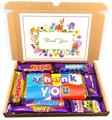 THANK YOU Chocolate Hamper Gift, Letter box Gift, Present for Staff, Chocolate Hamper Gift, Thank You Hamper