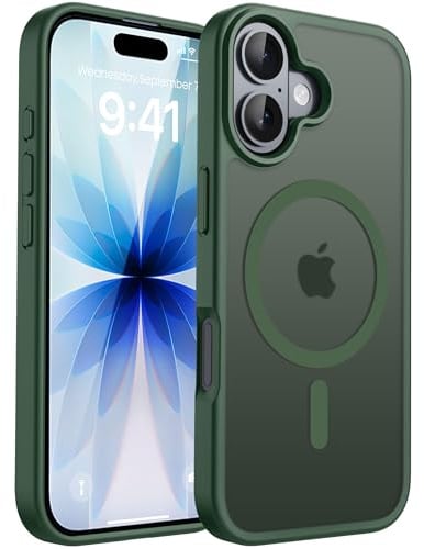 CACOE für iPhone 17 Hülle mit Militärschutz für MagSafe Handyhülle | für iPhone 17 Case,Transluzente Matte,37×N52 Magnete,12 Fuß Fallschutz,2400 GS Magnetkraft,Erhöhter Kameraschutz