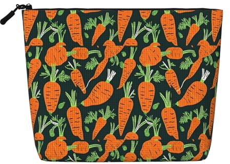 Happy Carrot Trousse de toilette en faux chanvre résistant à l'eau Motif sans couture