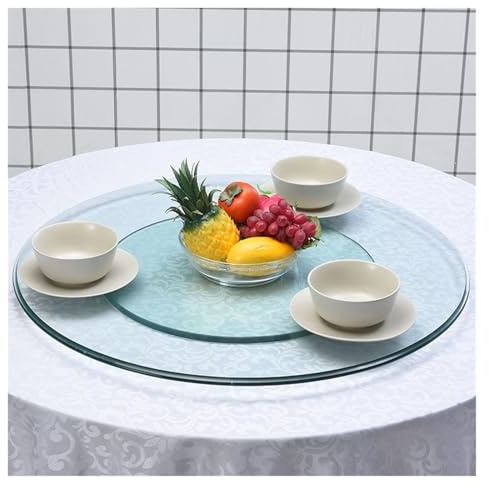 Drehteller Aus Gehärtetem Glas, Bruchsicher, Lazy Susan, Hitzebeständig Ideal Für Küchen, Esszimmer(Diameter70cm)