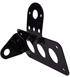 Metal Vertical Axle Side Mount License Plate Bracket For Motorcycle