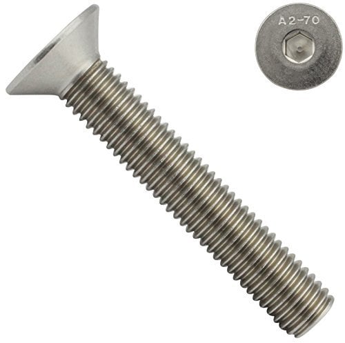 Senkkopfschrauben mit Innensechskant (ISK) - M8x20 - (5 Stück) - DIN 7991 / ISO 10642 - Vollgewinde - Senkschrauben - Werkstoff: Edelstahl A2 V2A - SC7991 | SC-Normteile®