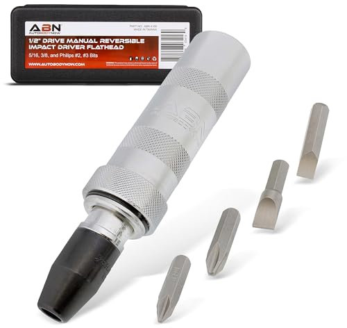 ABN Umkehrbarer manueller Schlagschrauber Set mit Bits – Hammer