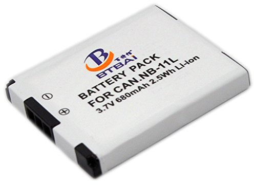 BTBAI Camera Battery For IXUS 185 IXUS185 Digital NB-11L 11LH New Rechargeable Replace Li-ion 680mah k2a