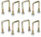 8pk M10 40 x 70mm U-Bolzen N-Schraube fur Anhanger Muttern hoher Zugfestigkeit