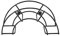 Sauvic Soporte para Manguera plastificado Negro pequeño, 36,5x13,5x19,5 cm.