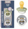 BIBS Colour Glow Schnuller 2er-Pack, BPA-frei. Leuchtet im Dunkeln, Kirschform Nippel. Naturkautschuk/Latex, Hergestellt in Dänemark. 18+ Monate (2er Pack), Sage NIGHT/Cloud NIGHT