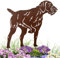 Terma Stahldesign Edelrost Hund Gartenstecker Deutsch Drahthaar Handmade Germany, tolle gartendeko aus Rost-Metall, deko rostoptik, Rostfiguren Tiere, rostfiguren Garten, Rostdeko