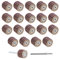 eMagTech 20Pcs 120 Grit Flap Wheel Sandpaper Sanding Disc for Rotary Tools with Long Handle Shank Mandrel 13x12x3mm/0.51x0.47x0.12inch Emery Cloth Polish Tool Accessories