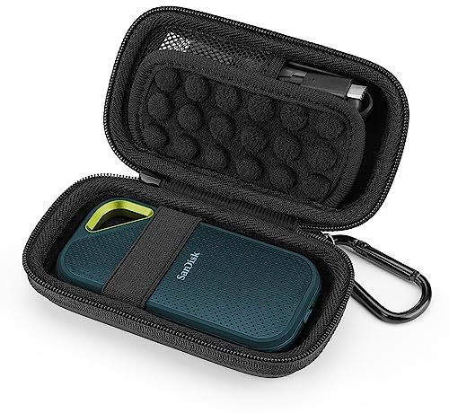 Yinke Estuche para Sandisk Extreme/Sandisk Extreme Pro/WD My Passport SSD Portable, Funda Caja Disco Duro Rígida Viaje Almacenamiento, Bolsa Cubrir Protectora Transporte Portátil