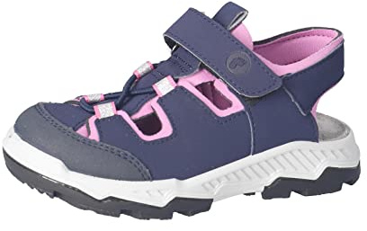 RICOSTA Mädchen Sandalen Arizona,Kinderschuhe,Weite: Normal,waschbar,Freizeitschuhe,offene Schuhe,Strandschuhe,Kids,Nautic/rosada (180),35 EU