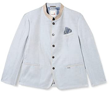 Bergfeuer Herren Albano Trachtenjanker, Hellblau, 48