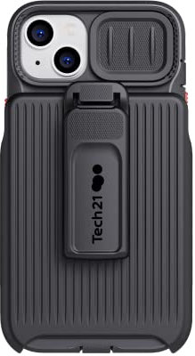 tech21 iPhone 14 Plus Evo Max Compatible with MagSafe – Durable, Shock-Absorbing and Rugged Phone Case with Holster and 20ft FlexShock Multi-Drop Protection Black
