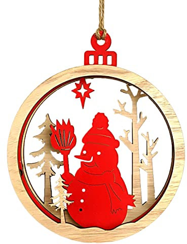 Befestigung Hängesessel Wand Ornamente aus Holz mit Lanyard-Dekoration, Weihnachtsanhänger, Dekoration und Aufhänger Heizstrahler Terrasse Infrarot Fernbedienung (C, One Size)