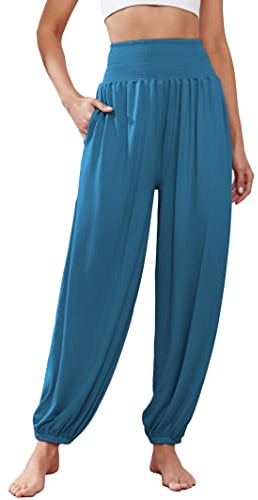 Famulily Harem Hosen für Frauen High Waist Yoga Hosen Workout Stretch Lounge Hosen S-XXL