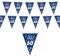GoldRock Stoff Girlande 60. Geburtstag Dekoration Blau,Deko-Banner & Wimpelkette für Mannes 60.