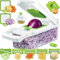 Faboer™ Vegetable Chopper, Pro Onion Chopper, 𝟭𝟰 𝗶𝗻 𝟭Kitchen Mandoline Food Chopper, Kitchen Vegetable Slicer Dicer Cutter,Mandoline Vegetable Slicer Salad Chopper,Carrot and Garlic Chopper