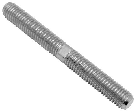 M10 Stud Bolt Right and Left Hand Dual Thread - A4 (Marine Grade) Stainless - 2 Pack