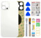 Phoupair Rear Back Glass Replacement for iPhone 12 Pro Max 6.7 Inches All Carriers with Professional Repair Tool (Silver)