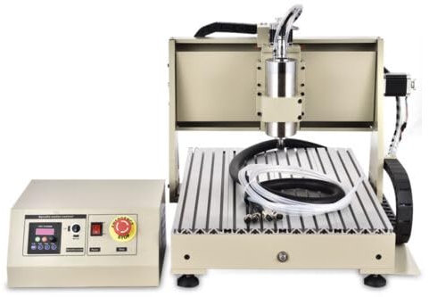 3/4 Axis CNC-Maschine, Fräsen Fräsen Cutting Schnittstelle CNC-Schnittstelle Fräsmaschine Zum Fräsen Gravieren Schneiden Schnittstelle (4-Axis USB 1500W 6040)