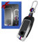 TTCR-II Alliage de Zinc Coque de Clé Compatible avec 2 3 5 7 Series X1/X4/X5/X6/X7/iX/i4/i7/XM 2023-2024, 4 Boutons IX 2024 Étui Clés Fibre de Carbone -Dégradé Noir et Blanc