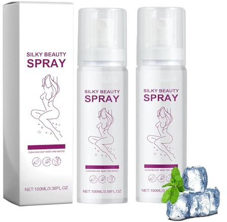 Daffezon Silky Beauty Spray Depilación Corporal Espuma Depilatoria Spray para Axilas, Pecho, Espalda, piernas y Brazos