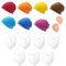 MFUOE Costume de nain de nain 15 pièces - Chapeaux blancs - Fausse barbe - Fausse oreilles - Multicolore - Déguisement de nain - Accessoires de fête de Noël