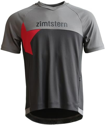 Zimtstern Herren Bulletz Radtrikot, Pirate Black-Gun Metal, XL