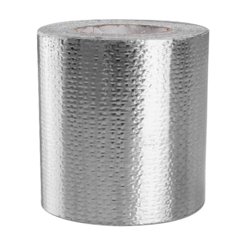 AMEEDA Alu Klebeband Wärmeabsperrband aus Aluminiumfolie, hitzereflektierend, selbstklebend, hitzeabschirmend, Hochtemperatur-Verbandband, Wärmeabsperrband(Sliver 10mX5cm)