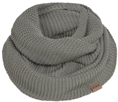 KNIT FACTORY - Jamie Loop Schal - Gestrickter Schlauchschal - Herbst & Winter Essentials - Zeitloses Mode-Accessoire - Für Damen und Herren - Strickschal mit Wolle - Urban Green