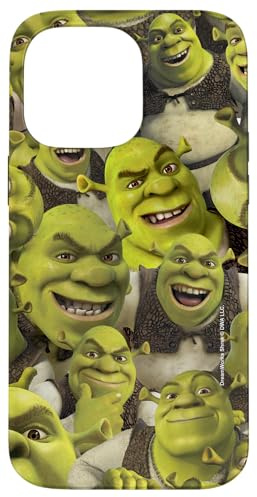 Shrek Cool Epic All Shrek Faces Collage Logo Case for iPhone 14 Pro Max