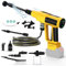 Rondella ad alta pressione, compatibile con batteria Dewalt da 20 V, 340 W, 4 marce, pistola senza spazzole con tubo da 5 m, ugello 6 in 1, filtro, brocca di schiuma, ugello rotante, spazzola per la