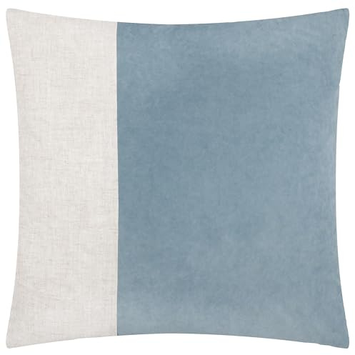 Yard Morden Soft-Washed Velvet Feather Filled Cushion - Dusty Blue - 50x50cm
