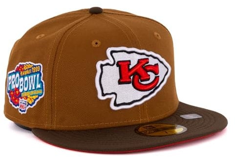 New Era Cap 59FIFTY Herren Basecap NFL Limited Edition (Kansas City Chiefs, braun, 7 3/8)