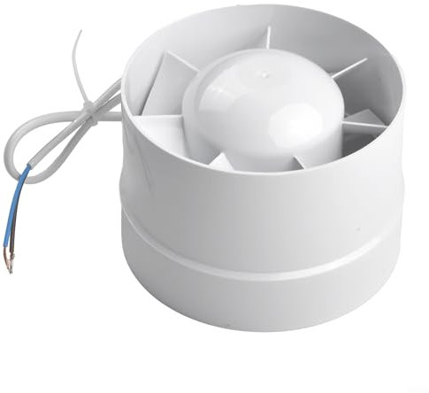 ToolsEvery Quiet Duct Fan,4-6inch Inline Extractor, Shower Ceiling Powerful Ventilation Damp Control,Air Blower Fan for Bathroom Kitchen(5”)