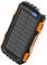 Solar Power Bank, 42800mAh Portable Charger, 6.82x3.48x1.66 inches Heavy Duty External Battery Pack with Built in Cables, SOS Strobe Flashlight for Hiking, Survival and Home Use