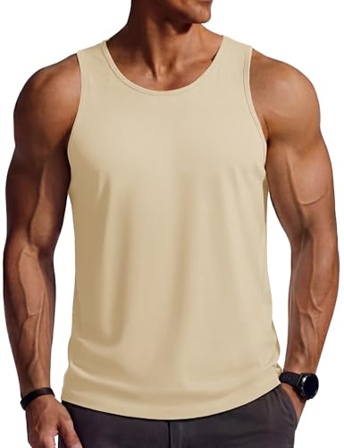 TACVASEN Sport Tanktop Herren Baumwolle Sommer Weich Atmungsaktiv Komfort