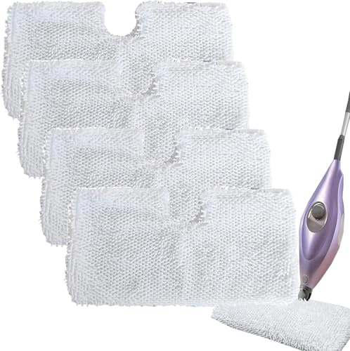 OHIFAN 4 Pack S3501 Mops Pads Replacement for Shark Steam Mop S3500 series | Washable, reusable and durable Mops Pads Replacement for Shark Steam Mop S3504 S2901S3455 S3502 S3601 S3901