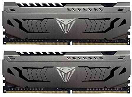 Patriot Viper Steel DDR4 32GB (2x 16GB) 3600MHz Kit PVS432G360C8K (Renewed) | Desktop Memory Module, 288-Pin PC RAM, XMP 2.0, Ryzen Ready, Non-ECC, UDIMM, Gunmetal Grey Heatshield