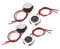 sourcing map 4 Pcs 10mm Diameter Built-in Speaker 1W 8 Ohm 1000Hz for PC Computer