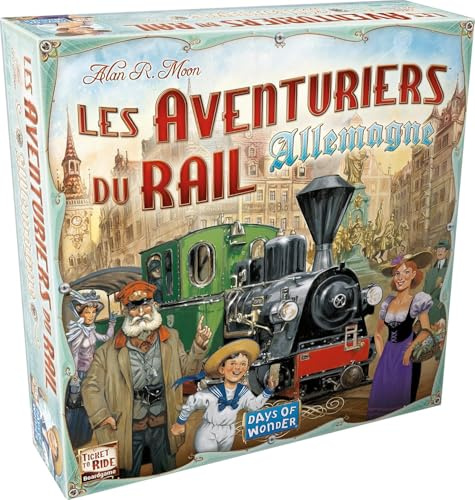 Asmodee - Aventuriers du Rail - Deutschland: Brettspiel für 2 bis 5 Spieler ab 96 Jahren