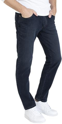 Club of Comfort - Herren Hose Henry 7054 - dunkelblau (gewaschen) Größe: 35/32